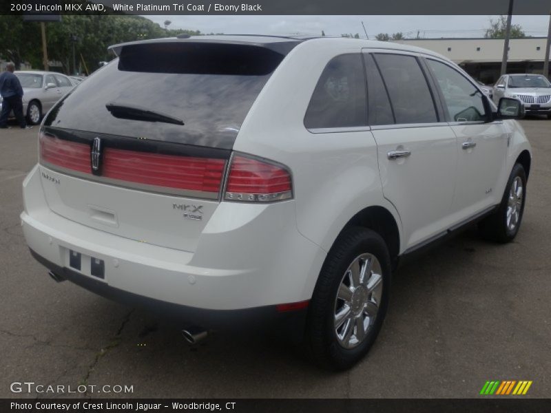 White Platinum Tri Coat / Ebony Black 2009 Lincoln MKX AWD