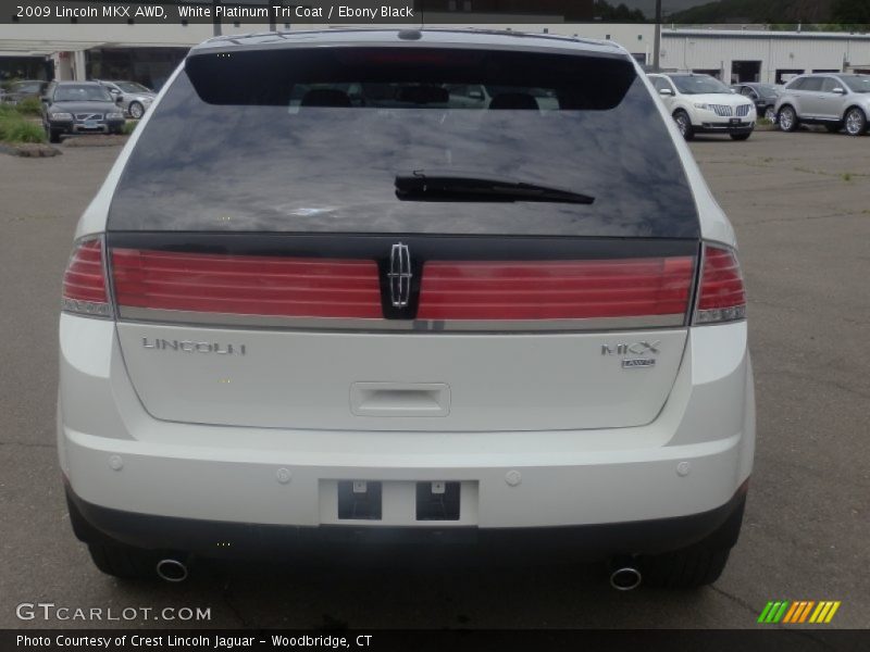 White Platinum Tri Coat / Ebony Black 2009 Lincoln MKX AWD