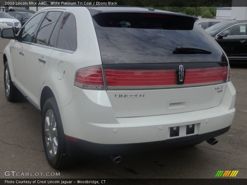White Platinum Tri Coat / Ebony Black 2009 Lincoln MKX AWD