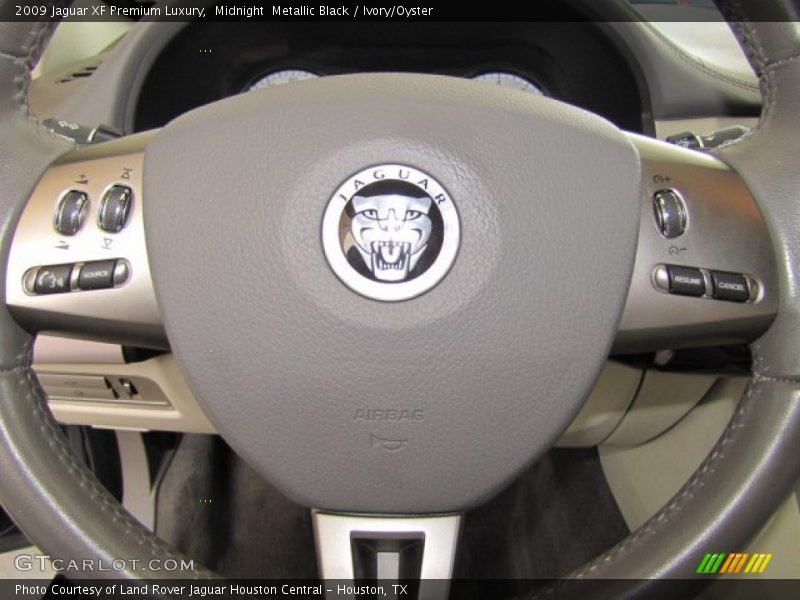 Midnight  Metallic Black / Ivory/Oyster 2009 Jaguar XF Premium Luxury