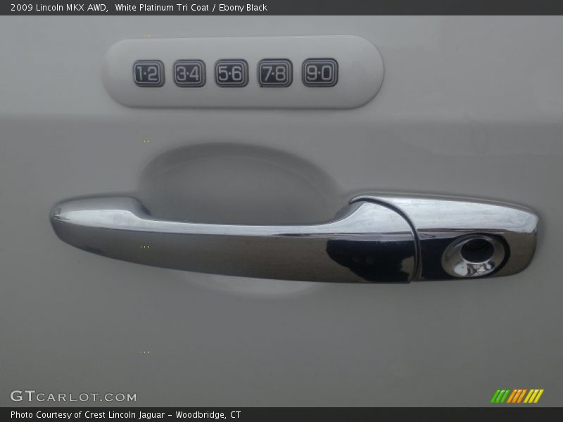 White Platinum Tri Coat / Ebony Black 2009 Lincoln MKX AWD