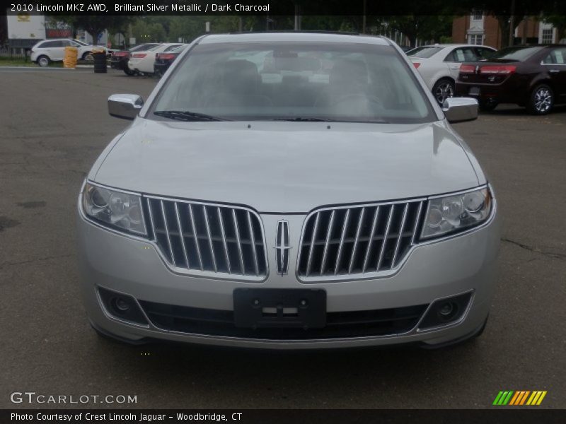 Brilliant Silver Metallic / Dark Charcoal 2010 Lincoln MKZ AWD