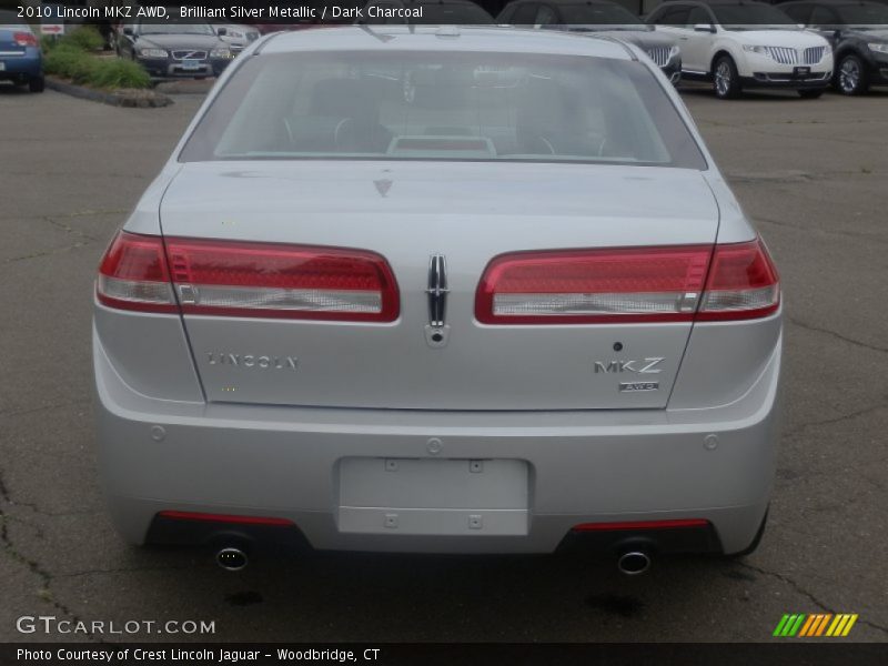 Brilliant Silver Metallic / Dark Charcoal 2010 Lincoln MKZ AWD