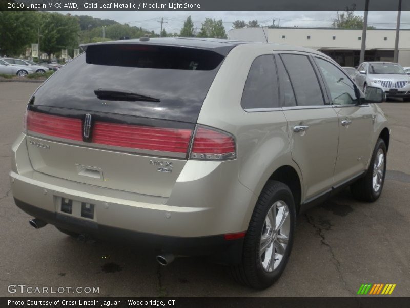 Gold Leaf Metallic / Medium Light Stone 2010 Lincoln MKX AWD