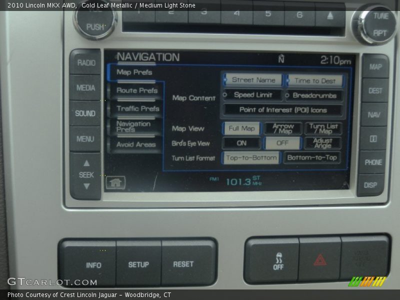 Gold Leaf Metallic / Medium Light Stone 2010 Lincoln MKX AWD