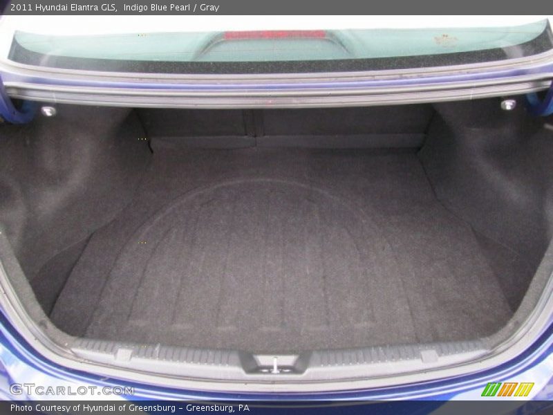 Indigo Blue Pearl / Gray 2011 Hyundai Elantra GLS