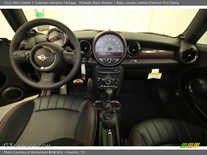 Midnight Black Metallic / Black Lounge Leather/Damson Red Piping 2012 Mini Cooper S Clubman Hampton Package