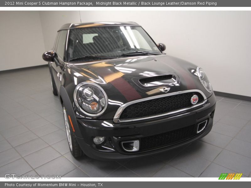 Midnight Black Metallic / Black Lounge Leather/Damson Red Piping 2012 Mini Cooper S Clubman Hampton Package