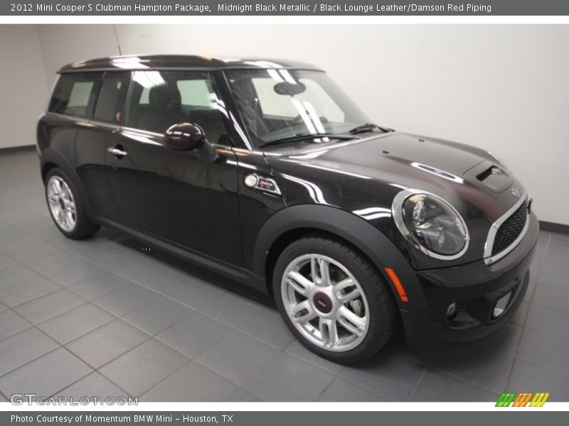 Midnight Black Metallic / Black Lounge Leather/Damson Red Piping 2012 Mini Cooper S Clubman Hampton Package