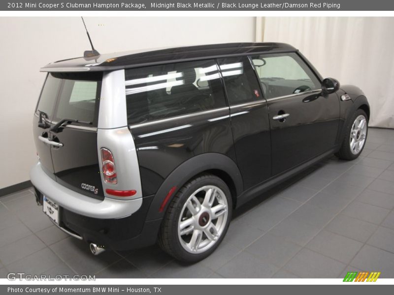 Midnight Black Metallic / Black Lounge Leather/Damson Red Piping 2012 Mini Cooper S Clubman Hampton Package