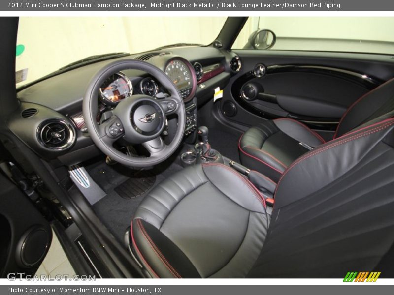 Midnight Black Metallic / Black Lounge Leather/Damson Red Piping 2012 Mini Cooper S Clubman Hampton Package