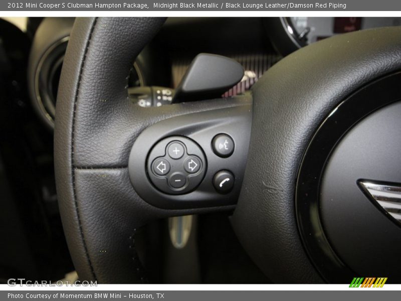 Midnight Black Metallic / Black Lounge Leather/Damson Red Piping 2012 Mini Cooper S Clubman Hampton Package