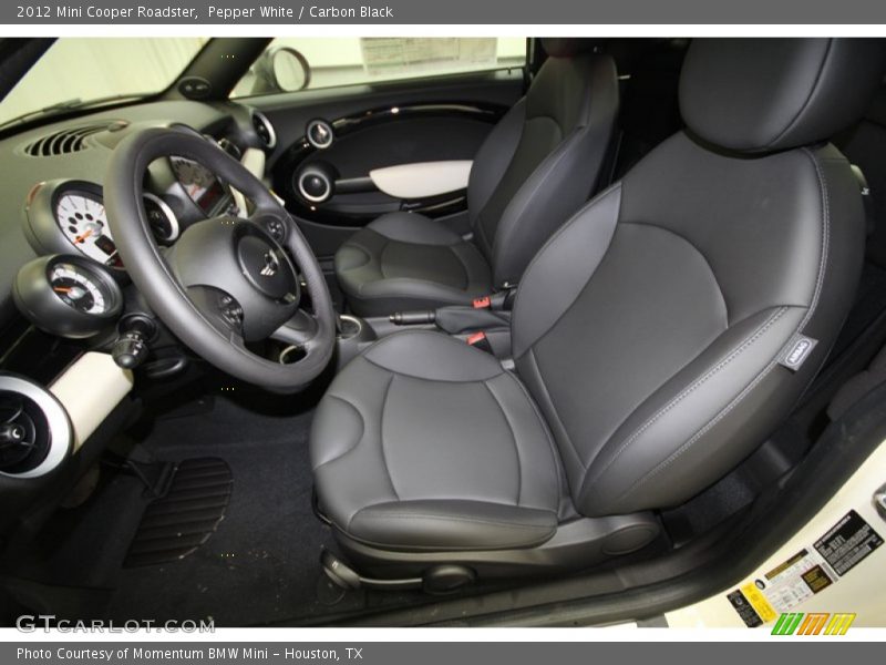 Pepper White / Carbon Black 2012 Mini Cooper Roadster