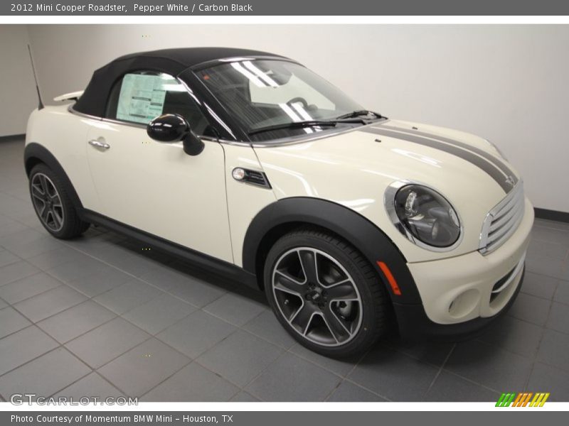 Pepper White / Carbon Black 2012 Mini Cooper Roadster