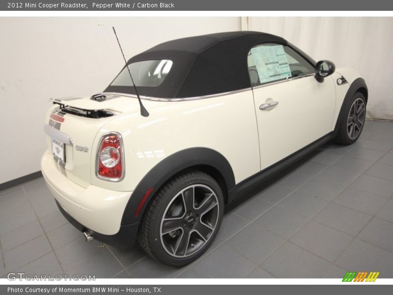 Pepper White / Carbon Black 2012 Mini Cooper Roadster