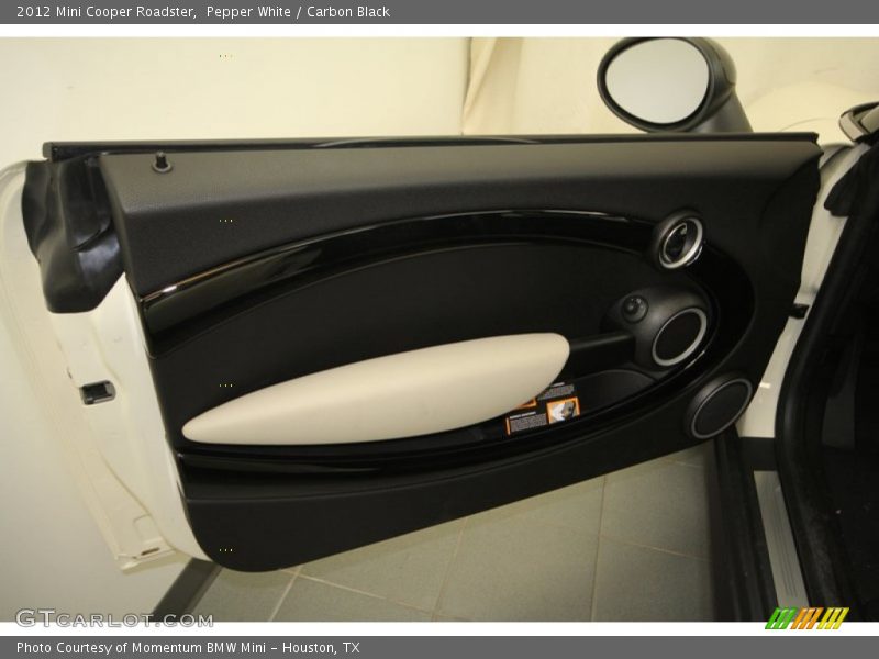 Pepper White / Carbon Black 2012 Mini Cooper Roadster