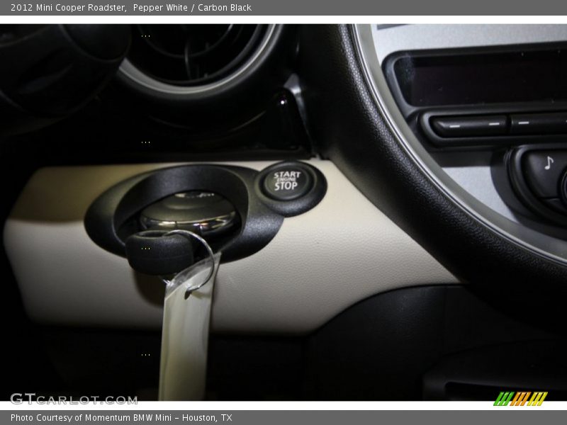 Pepper White / Carbon Black 2012 Mini Cooper Roadster