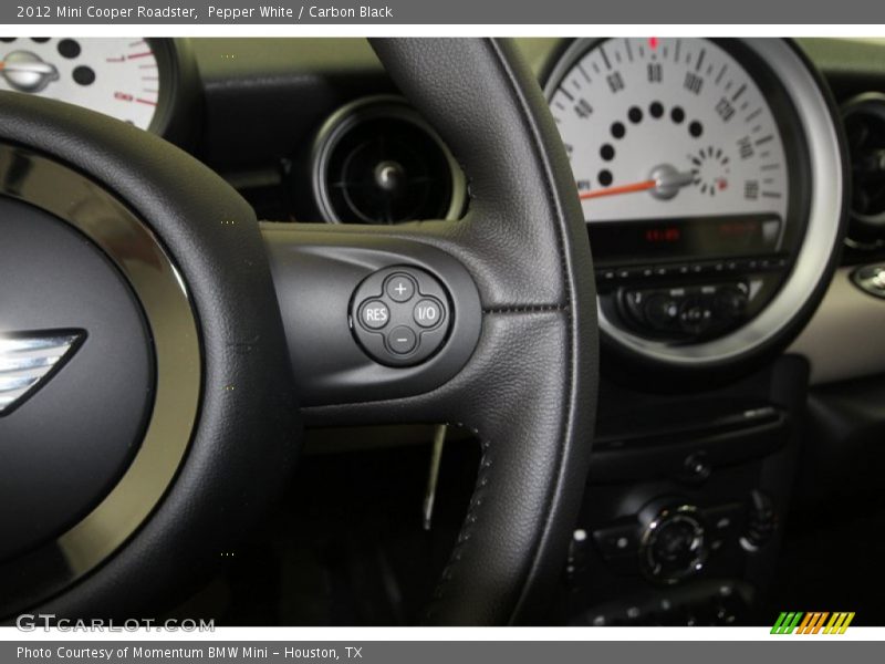 Pepper White / Carbon Black 2012 Mini Cooper Roadster