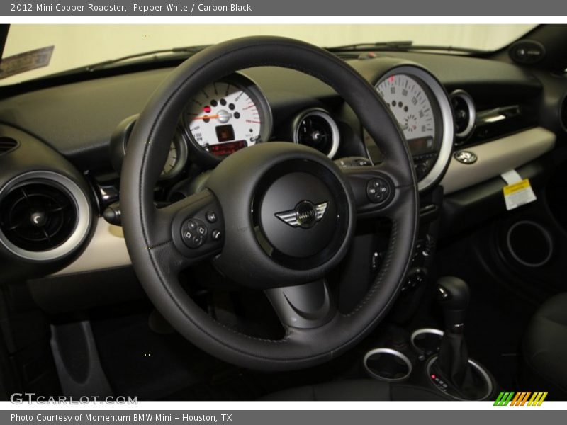 Pepper White / Carbon Black 2012 Mini Cooper Roadster