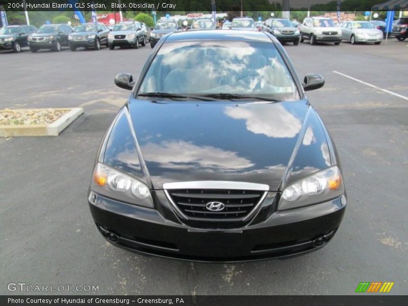 Black Obsidian / Gray 2004 Hyundai Elantra GLS Sedan