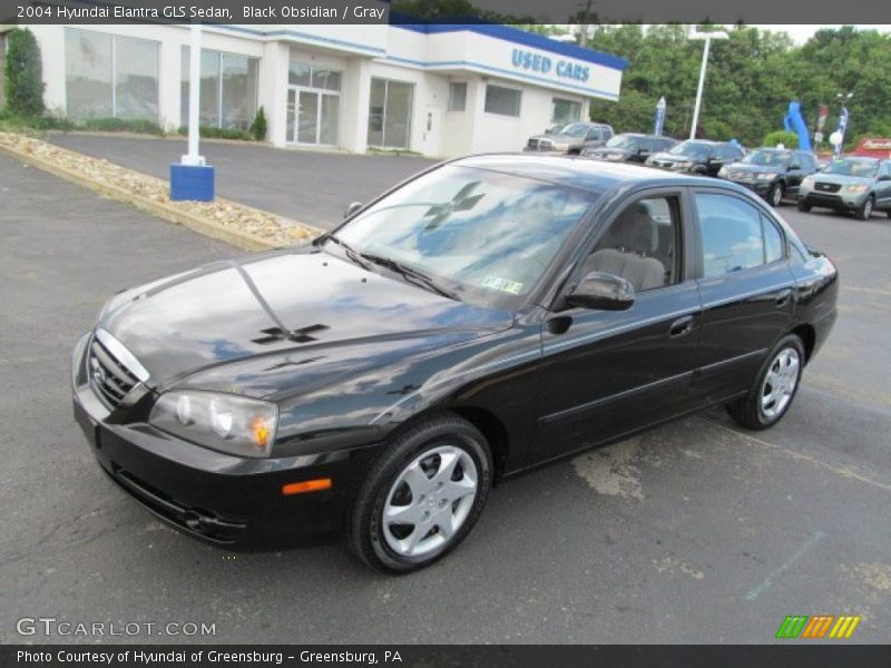 Black Obsidian / Gray 2004 Hyundai Elantra GLS Sedan