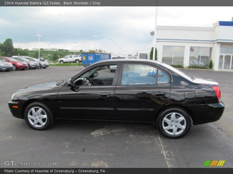 Black Obsidian / Gray 2004 Hyundai Elantra GLS Sedan
