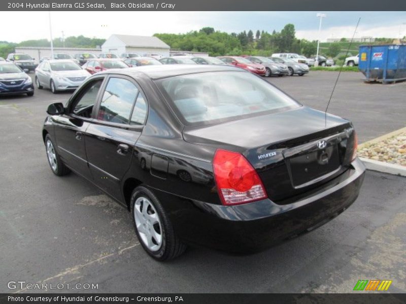 Black Obsidian / Gray 2004 Hyundai Elantra GLS Sedan