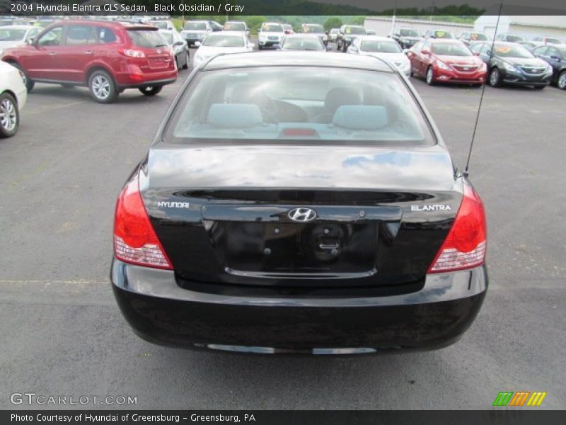 Black Obsidian / Gray 2004 Hyundai Elantra GLS Sedan