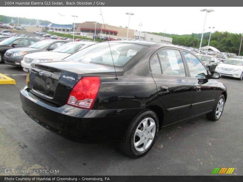 Black Obsidian / Gray 2004 Hyundai Elantra GLS Sedan