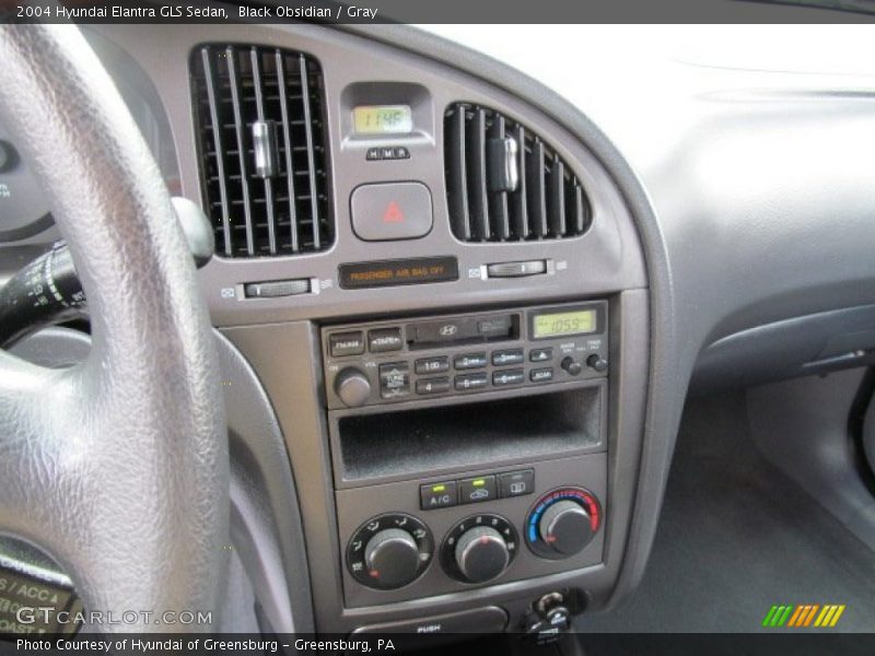 Black Obsidian / Gray 2004 Hyundai Elantra GLS Sedan
