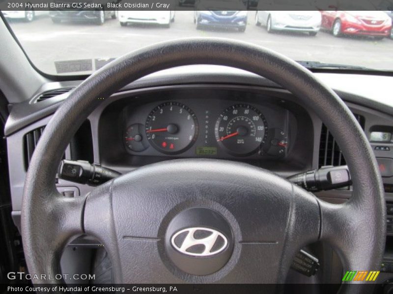 Black Obsidian / Gray 2004 Hyundai Elantra GLS Sedan