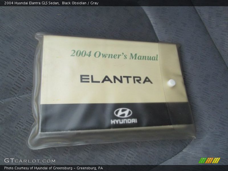 Black Obsidian / Gray 2004 Hyundai Elantra GLS Sedan