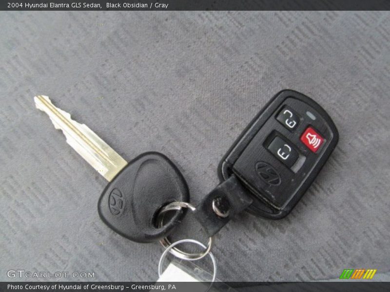 Black Obsidian / Gray 2004 Hyundai Elantra GLS Sedan
