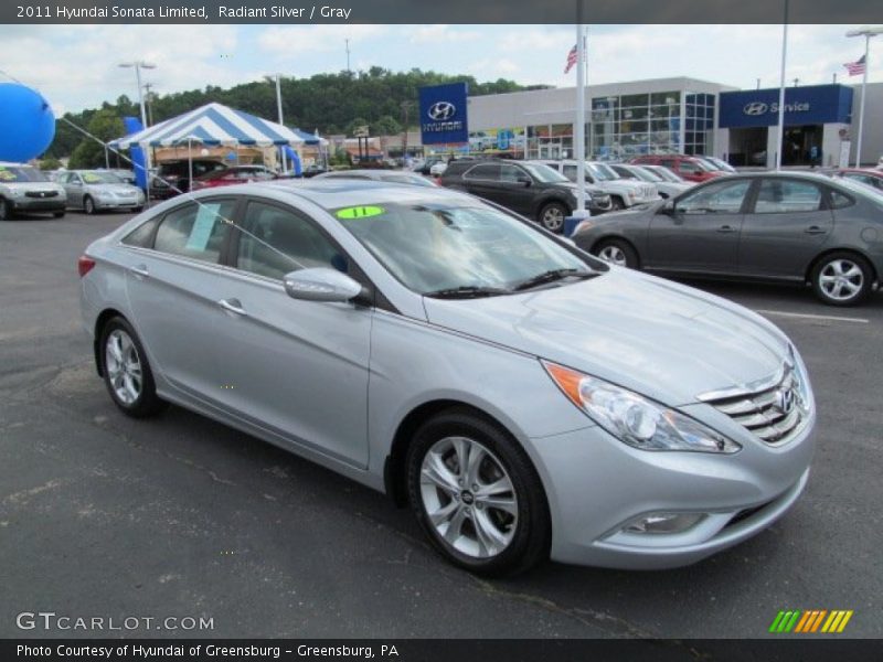 Radiant Silver / Gray 2011 Hyundai Sonata Limited