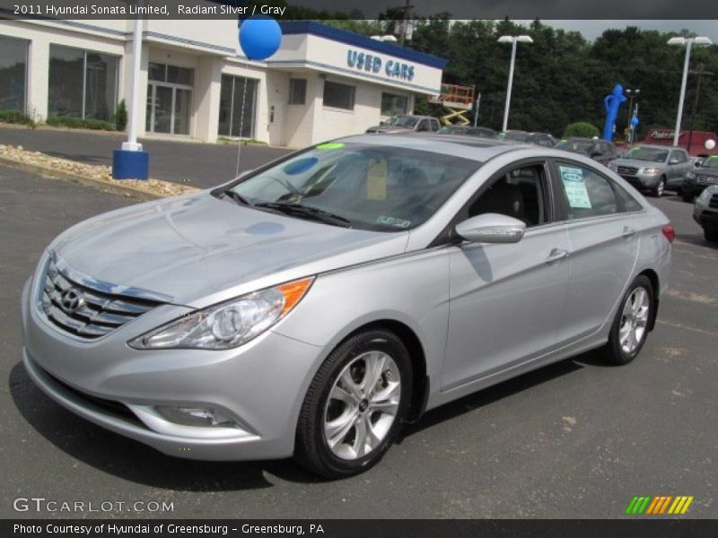 Radiant Silver / Gray 2011 Hyundai Sonata Limited