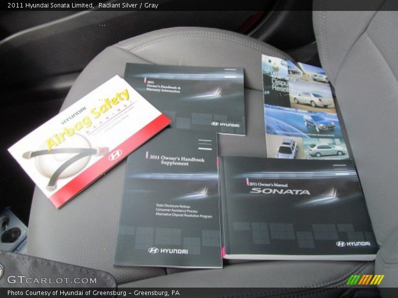 Radiant Silver / Gray 2011 Hyundai Sonata Limited