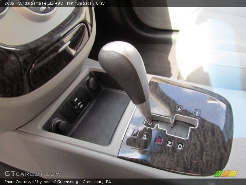 Platinum Sage / Gray 2009 Hyundai Santa Fe GLS 4WD