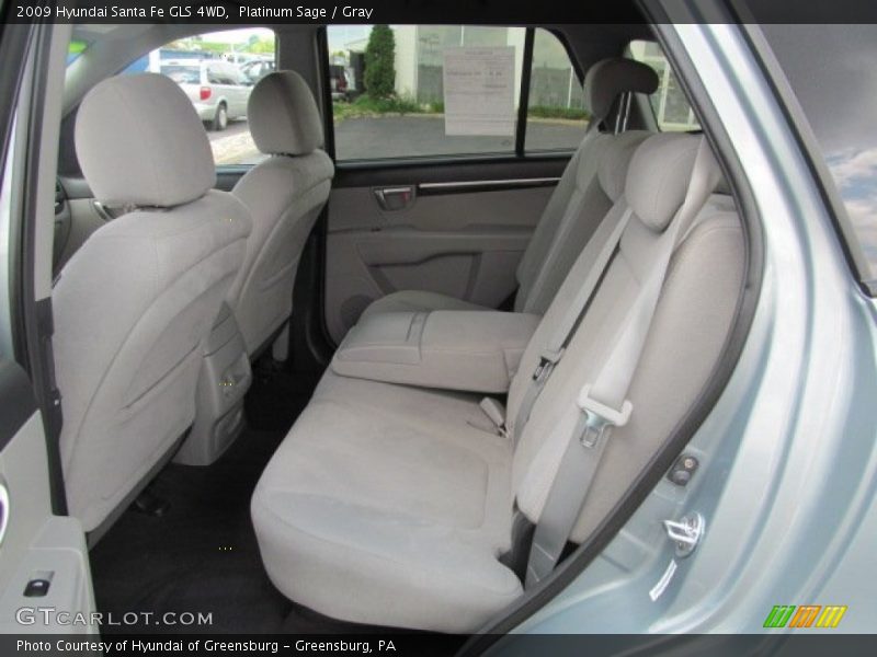 Platinum Sage / Gray 2009 Hyundai Santa Fe GLS 4WD