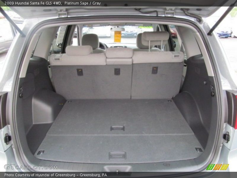 Platinum Sage / Gray 2009 Hyundai Santa Fe GLS 4WD