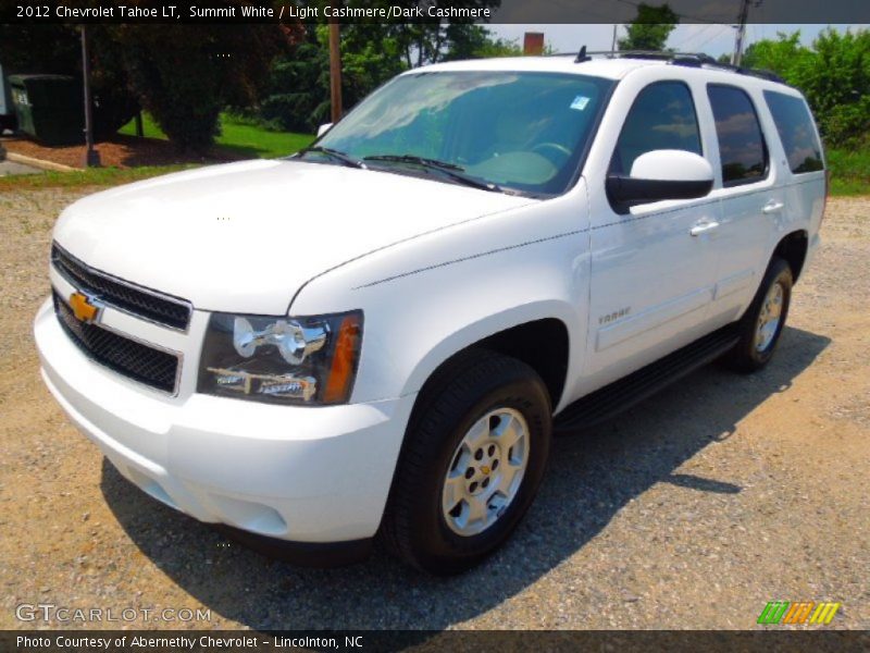 Summit White / Light Cashmere/Dark Cashmere 2012 Chevrolet Tahoe LT