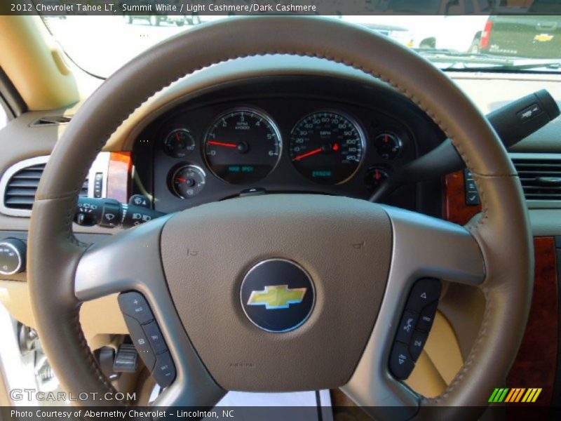 Summit White / Light Cashmere/Dark Cashmere 2012 Chevrolet Tahoe LT