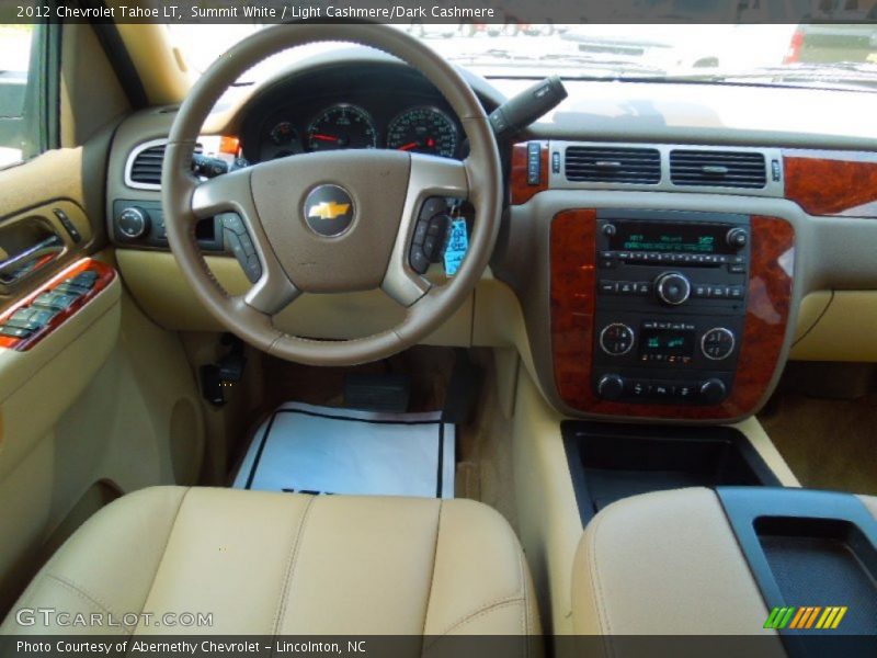 Summit White / Light Cashmere/Dark Cashmere 2012 Chevrolet Tahoe LT