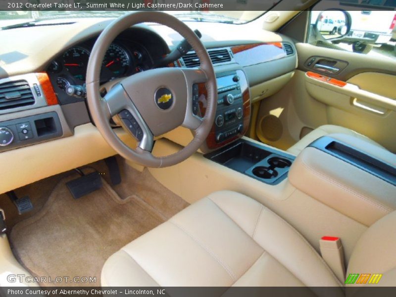 Summit White / Light Cashmere/Dark Cashmere 2012 Chevrolet Tahoe LT