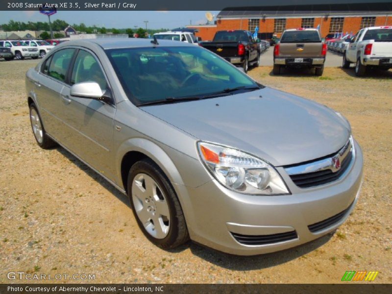 Silver Pearl / Gray 2008 Saturn Aura XE 3.5