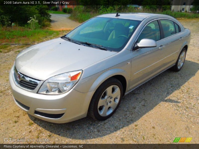 Silver Pearl / Gray 2008 Saturn Aura XE 3.5
