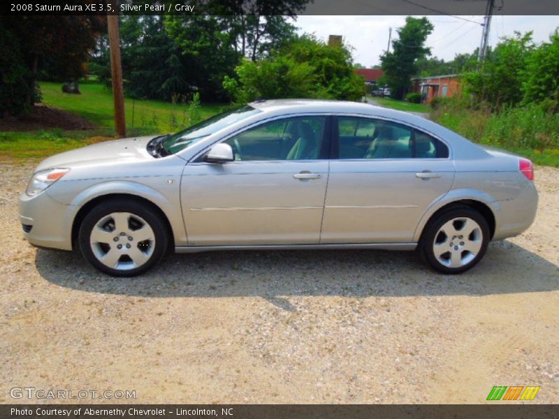 Silver Pearl / Gray 2008 Saturn Aura XE 3.5