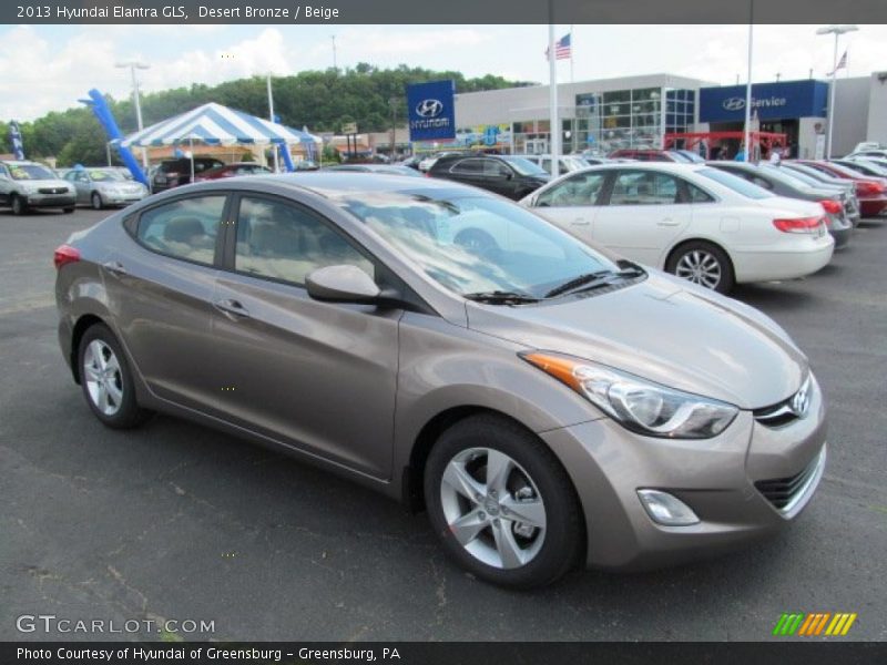 Desert Bronze / Beige 2013 Hyundai Elantra GLS
