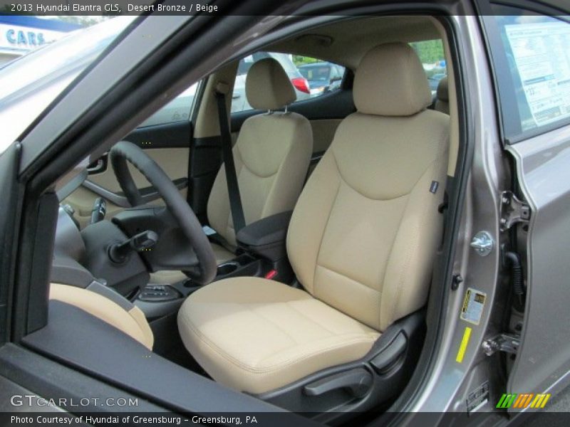 Desert Bronze / Beige 2013 Hyundai Elantra GLS
