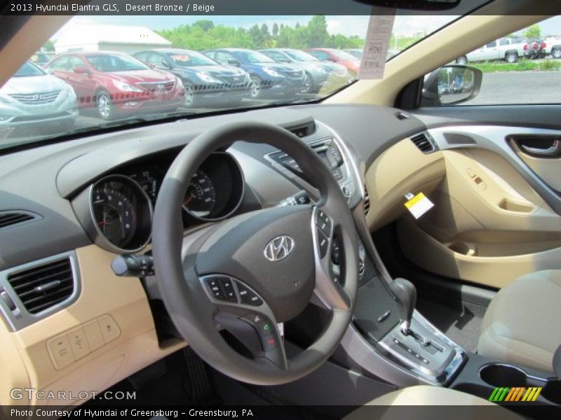 Desert Bronze / Beige 2013 Hyundai Elantra GLS