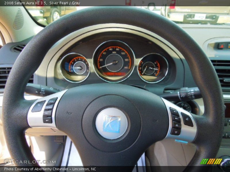Silver Pearl / Gray 2008 Saturn Aura XE 3.5